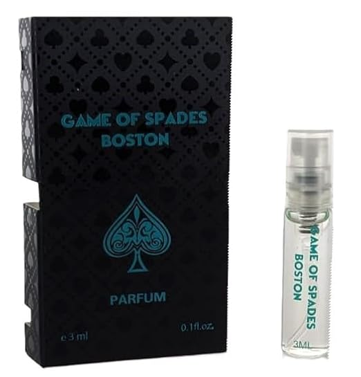 Jo Milano Game Of Spades Boston Vial Parfum Spray for Unisex, 0.10 Ounce/3ml