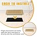 2 Pack 4x10 Vent Deflectors & Floor Vent Covers, Adjustable Floor Register, Air Vent Deflector for Home Floor, Office, Ceiling, Tool-Free Install, Brown