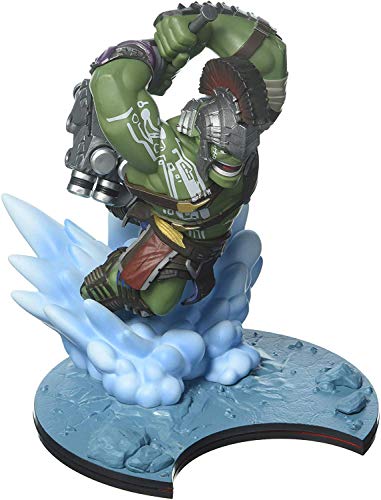 Hulk Thor Ragnarok figura Quantum Mechanix multicolor con martillo de guerra coleccionable