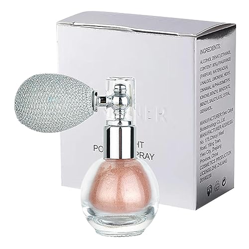 Resaltador en polvo | Polvo de purpurina perfumado en spray de alto brillo,Cosméticos corporales con fragancia para reuniones, compras, citas, hogar, trabajo, viajes Pw tools