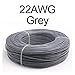 UL2547 22AWG Shielded Audio Control Wire - 5M to 50M, 2-6 Core Copper Cable for Headphone Applications,1PC(Gray,20M-22AWG (2CORES))