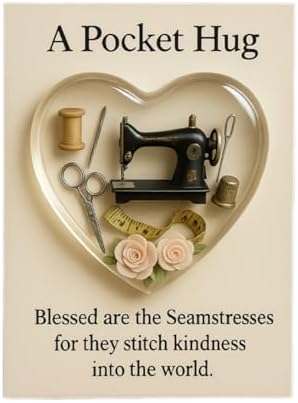 A Pocket Hug，A Charming Heart-Shaped Pocket Hug (Seamstress Edition) with A Card, Perfect As A Gift For Tailors, Craftspeople, And All Craft Enthusiasts. (A1) image 5
