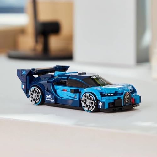 Image of LEGO Speed Champions Bugatti Vision Gran Turismo Hyper Sports Car Model Kit and Building Set 77253