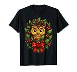 Kawaii Festive Owl Birder Christmas Bird Lover