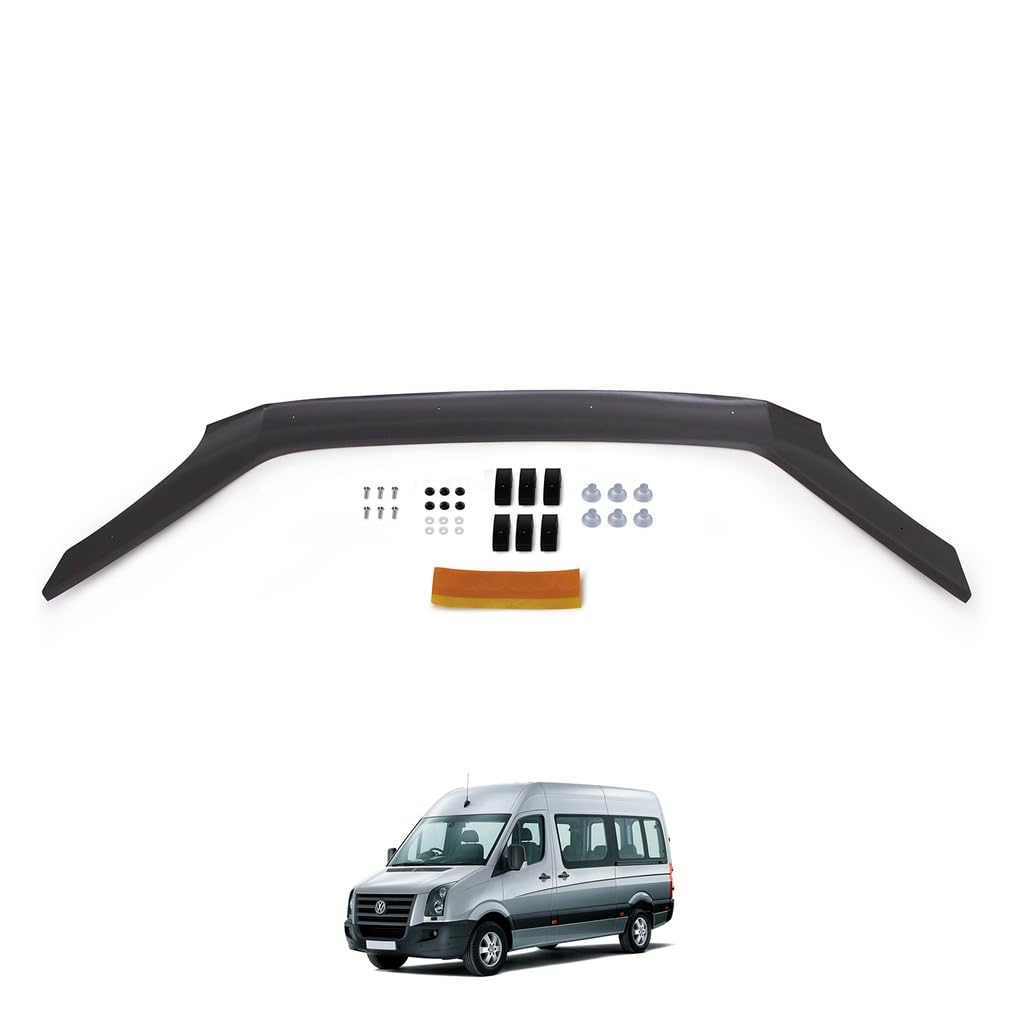 Para VW Volkswagen Crafter 2006 2007 2008 2009 2010 2011 2012 Protector de capó delantero Bug Shield Hood Deflector Hood Stone Hood Shields Piano Negro
