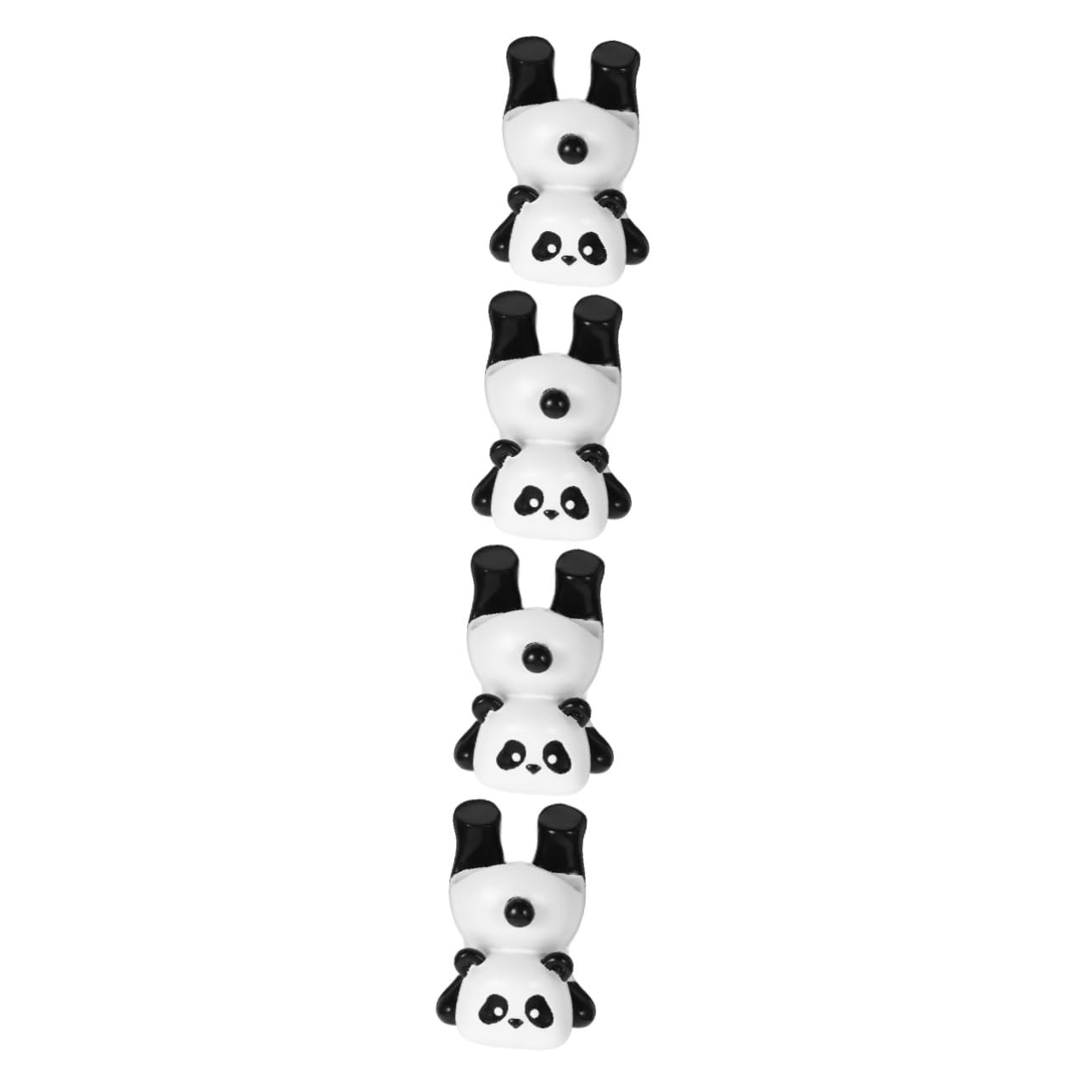 SOLUSTRE 4pezzi Portaocchiali Panda Resina Supporto Per Sole e Decorazione Divertente Per Ufficio e Casa Design Unico e Leggero Pratico Espositore Per