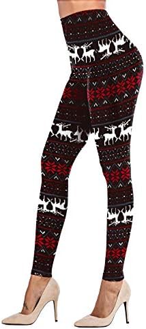 DawnRaid Womens Ultra Soft Brushed Christmas Leggings Pants