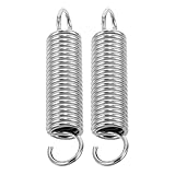 PAMINGONO Set 2 Ganci a Molla Regolabili per Amaca da Giardino, Ganci di Fissaggio per Sedia a Dondolo e Veranda, Kit Multifunzionale in Materiale Resistente, Installazione senza Attrezzi,