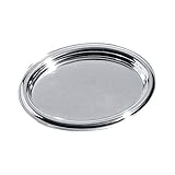Acciaio inossidabile 18/10 Alessi JH02/32 Vassoio Ovale Vassoio Ovale, Acciaio Inossidabile 18/10, Lucido, 32 cm