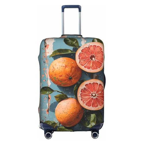 Retro orange art Elastic Travel Luggage Cover Travel Suitcase Protective Cover