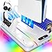 Produktbild PS5 Kühlstation für PS5/PS5 Slim PS5 pro Disc Digital Console, PS5-Kühlständer PS5 Slim-Kühlstation, PS5-Ständer PS5-Zubehör mit PS5-Controller 16X Zoom (White)