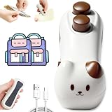 Rechargeable 2 in 1 Mini Bag Sealer with Cutter and Magnet, 2026 New Mini Bag Sealer, Small Heat Sealer for Chip Snack, Mini Design Sealing Machine Portable for Kitchen with Cute Snack