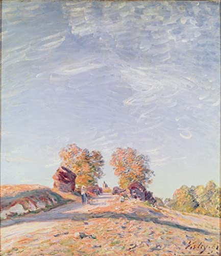 Poster Peinture Uphill Road Alfred Sisley Affiche Décorative Maison 60x90