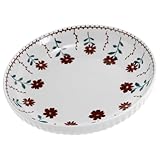 Assiette en céramique multifonction - fabriquée avec un matériau céramique sûr, cette assiette à motif est sûre et pour une utilisation , assiettes alimentaires occidentales