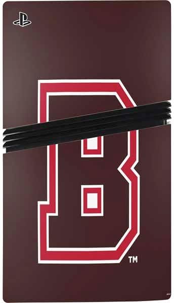 Skinit Decal Gaming Skin Compatible with PS5 Pro Bundle - Officially Licensed Brown University B Logo Design