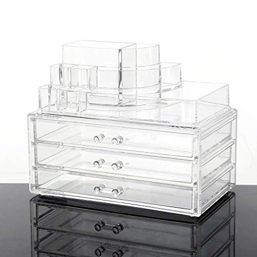 Preisvergleich Produktbild Runder Spenderbehälterhalter für Wattepads Make Up Pads Badzubehör transparent