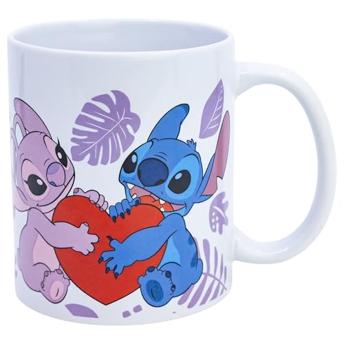 Taza de cerámica de 325 ml en caja regalo de Stitch