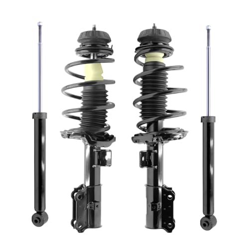 COMPLETESTRUTS - Front Quick Complete Strut Assemblies with Coil Springs and Rear Shock Absorbers Replacement for 2018-2021 Kia Rio - Set of 4