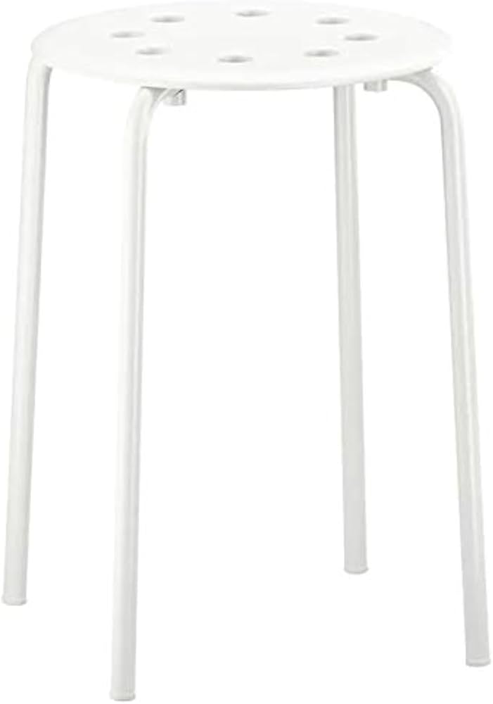 Amazon.com: Ikea Marius Steel, Epoxy Powder Coating Stool (White