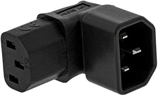 ANRANK IC900092AK IEC C14 to C13 Power Adapter PDU Plug/Socket Up 90 Degree