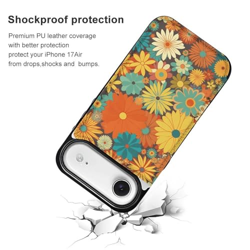 Coque de téléphone portable fine iPhone 17 antichoc fleur - 2