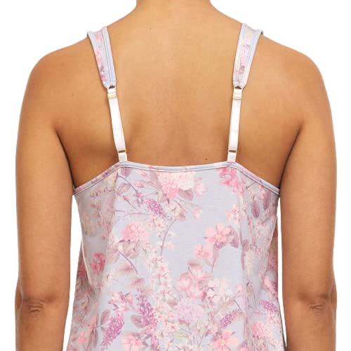 Flora Nikrooz Tank & Short Lounge Pajama Set (Gray, Medium) #TOP3