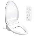 OVE Decors Calero Elongated Smart Bidet Toilet Seat with Remote Control, Adjustable Water & Air Temperature, Eco-Friendly Mode, LED Night Light, Soft-Close, White