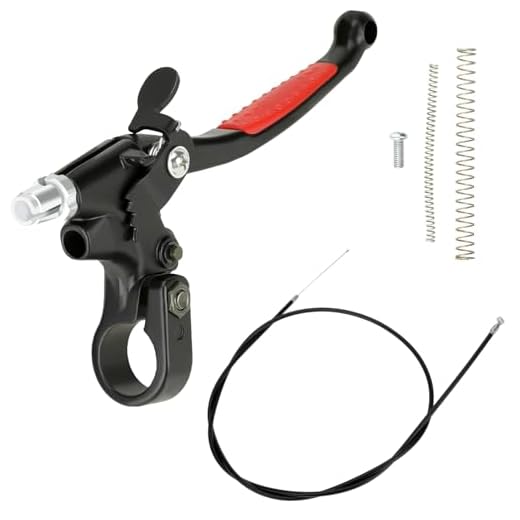 YOXUFA Motorized Bike Clutch Lever Handle Cable Spring Kit for 49cc 50cc 66cc 80cc 100cc 2 Stroke Engine Gas Motorized Bike Motorcycle Bicycle Parts