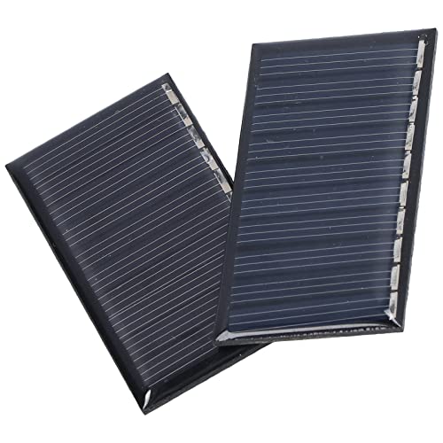 Mini Painéis Solares, Design à Prova de Intempéries 2 Peças Silicone Policristalino Pequenos Painéis