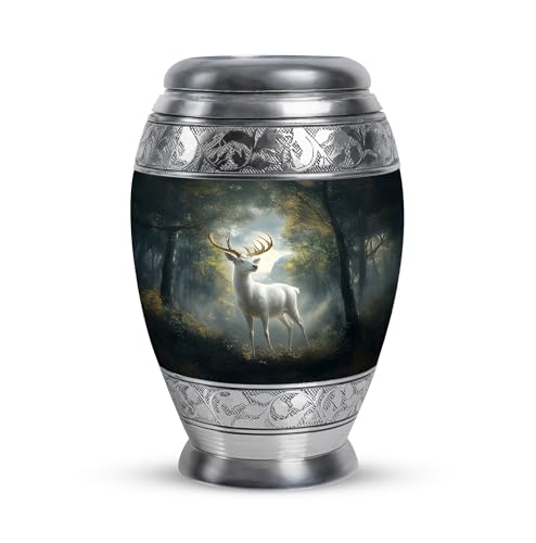 Image of Deer Urn Burial Urns for Human Ashes Adult Women 3 Inch | Funeral Urns Keepsake Cremation Urn Keepsake for Ashes