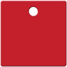 Blank Plastic Tags 2" Square - Engravable Red
