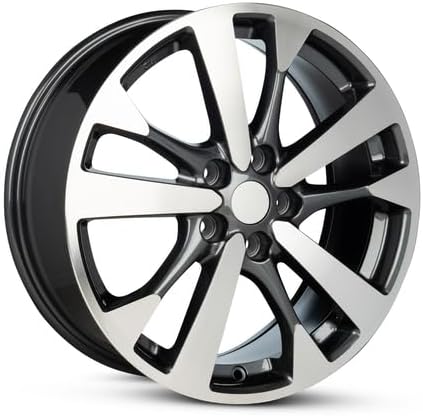 New 18x7.5 inch OEM Direct Replacement Aluminum Wheel for Nissan Altima 2016–2017 5-114.3mm Charcoal 18 in Rim DA 403009HP2B