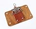 Handmade Leather 6 Hook Snap Button Large Capacity Key Holder Key Case for Men