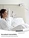 Lamicall Gooseneck Phone Holder for Bed - 360 Adjustable Clamp Clip, Overhead Cell Phone Mount Stand for Desk, Compatible with All Cellphone, White