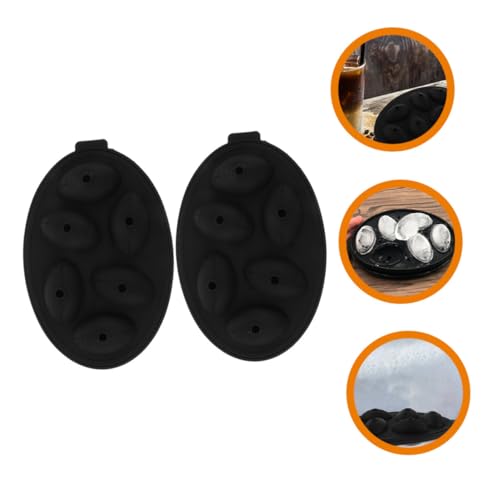 Molde de silicona para cubitos de hielo rugby, 2 piezas miniatura 4