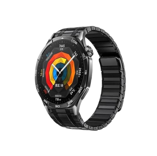 [LOKLNEYK] �ɓK������Huawei GT6 Pro/ GT6 / 5/GT5 Pro 46mm�ɓK������22mm�X�e�����X�X�`�[���o���h(Black,For Huawei GT6 Pro 46mm)