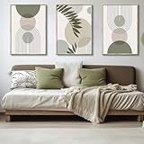 Xiyocadt 3er poster set ，Wandkunst-Trio,Boho-Abstrakte 