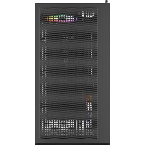 MONTECH XR-B, ATX Mid-Tower PC Gaming Case, 3x120mm ARGB PWM Fans Pre-Installed, Full-View Dual Tempered Glass Panel, Wood-Grain Design I/O Interface, Support 4090 GPUs, 360mm Radiator Support, Black