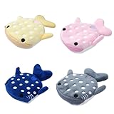 4 Stück Coin Purse Walhai,Kinder Geldbörse Shark,Mini Tasche,Plüsch Münzbeutel,Portemonnaie Kleines Täschchen,Mini Geldbeutel,Shark Wallet Cartoon-Geldbörse,Schlüsseletui Münzbörse für Mädchen,Münzen