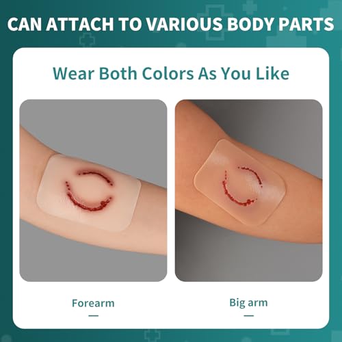 Image of Trauma Wound Packing Trainer, Trauma Simulation Human Bite Wound Moulage, First Aid Trauma Care Simulator for Medical Training