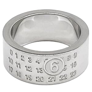Maison Margiela Number Ring Sサイズ(19号) Maison Margiela numbers-motif Twisted Ring | Silver