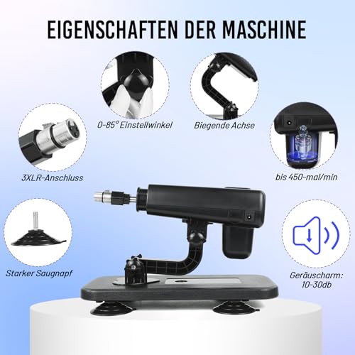 Sexmaschine mit Dildo für Frauen und Männer, Fickmaschine mit 3XLR-Anschluss, Automatische Stoßfunktion Fickle maschine mit 10CM Saugnapfadapter, Liebesmaschine für Paare, Sexspielzeug mit 5 Aufsätzen