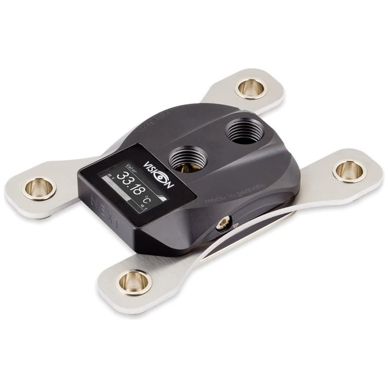 aqua computer cuplex kryos NEXT VARIO mit VISION AM4/3000/5000 - Schiefergrau/Nickel