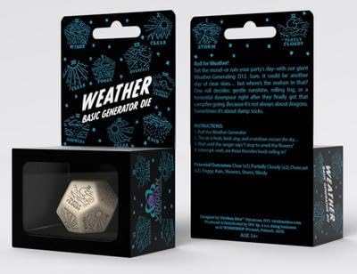 Weather Generator Die: Beige & Black