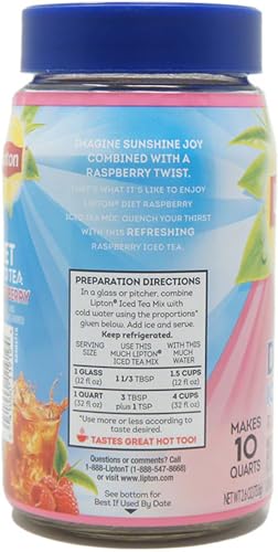 Lipton 10041000165068 Diet Iced Tea - Raspberry thumb #3