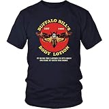 Funny Buffalo Bill's Body Lotion Logo T-Shirt Navy