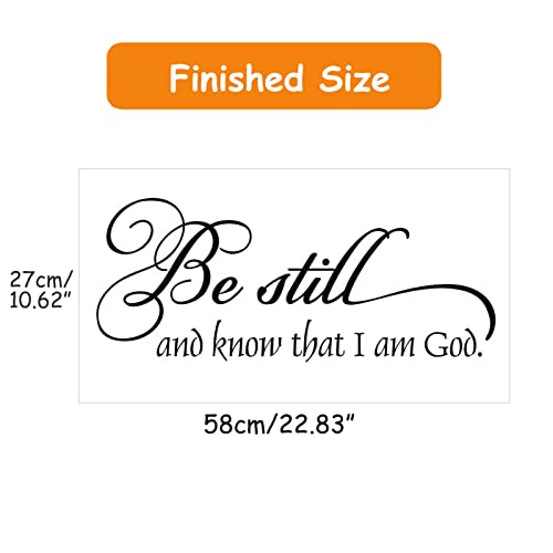 Wall Decals Quotes, Be Still and Know, Living Room Decor Decorations, Verse Inspirational Sayings, Family Inspirational Wall Stickers, Suitable for Entryway Dining Room, Art Home Decor Decoration by HILUCK - Used condition - Image 4