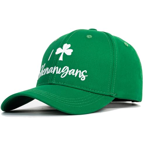 Casquette de baseball Saint-Patrick verte style trucker trèfle à quatre feuilles de 57 cm