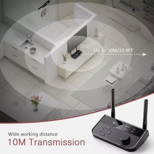 Receptor transmisor 5.3 inalámbrico divisor de 3.5 mm portátil para música de coche 2