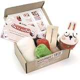 Woolbuddy Needle Felting Kit Beginner, Wool Felting Kit for Adults, Includes 2 Felting Needles and P